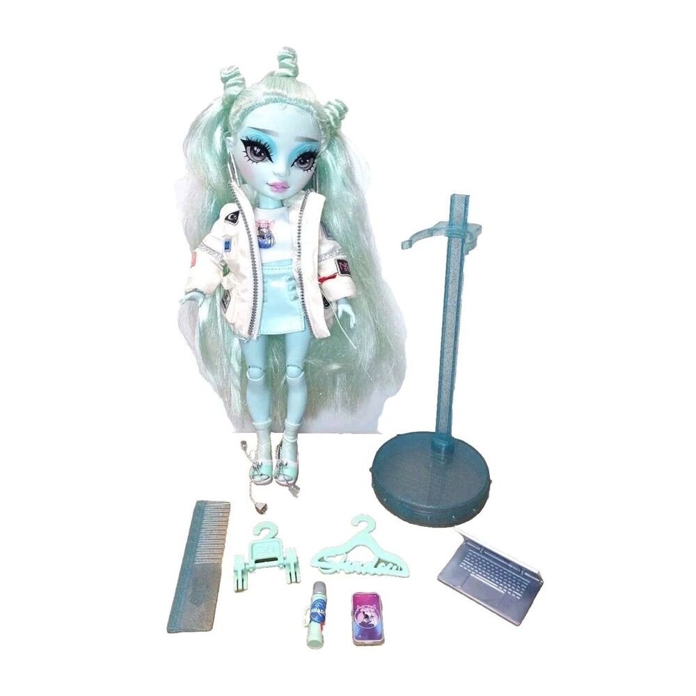 Rainbow High Shadow High Zooey Electra Seafoam Blue DOLL MGA 2022 Exclusive Accs